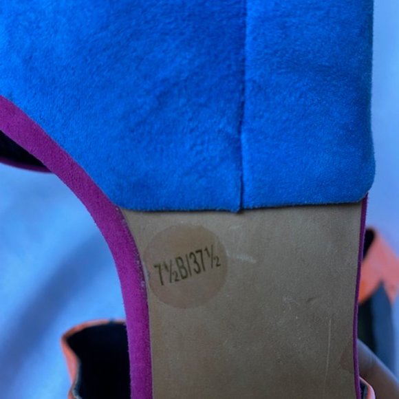 JESSICA SIMPSON platform multi color stilettos, size 7.5 - Picture 8 of 9